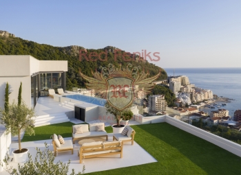 Zu verkaufen Luxuswohnung mit Panoramablick auf das Meer in Rafailovici

Das Hotel liegt an der Küste von Montenegro an der Adria.