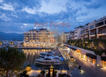 Luxury studio apartment for sale on the waterfront of Tivat, Montenegro.