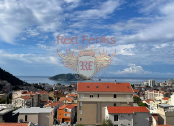 For sale one bedroom apartment in Budva with a sea view.