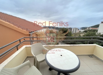 For sale one bedroom apartment in Becici with a sea view.