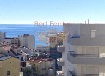 For sale one bedroom apartment with a sea vview in Becici .