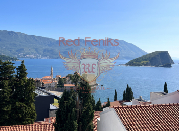 For sale one bedroom apartment in Budva with a panoramic sea view.