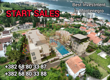 Two- and three-bedroom apartments for sale in a gated complex in Kumbor, Herceg Novi
The apartments are situated in a modern residential complex that combines style, convenience, and security.