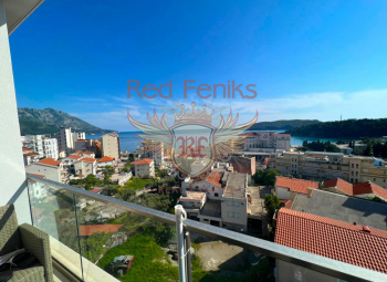 For sale one bedroom apartment in Becici with a sea view.