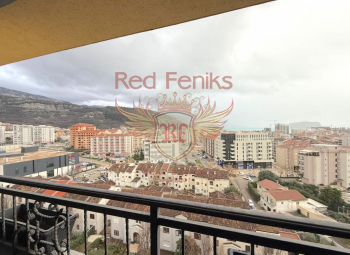 For sale three bedrooms apartment in Budva with city and sea view.