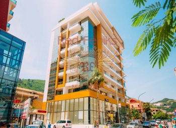 For sale one bedroom apartment in a new building in Budva only 50 meters from the sea.