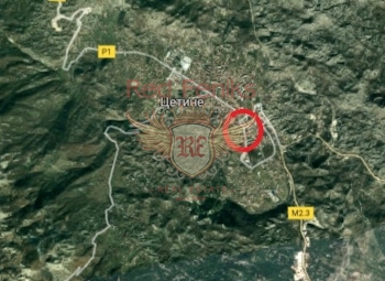 Urbanized plot for sale in Cetinje, Montenegro.