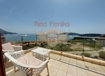 VIP apartment for rent with two bedrooms and sea views in Becici.