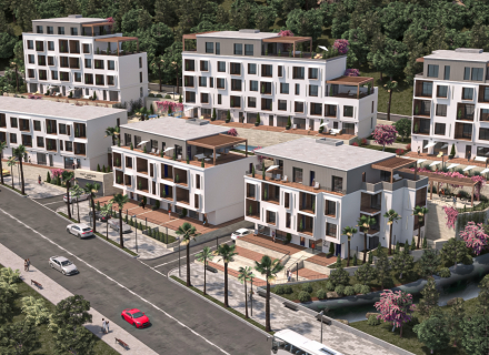 Neuer Wohnkomplex in Tivat mit zwei Schlafzimmern, Wohnungen in Montenegro, Wohnungen mit hohem Mietpotential in Montenegro kaufen
