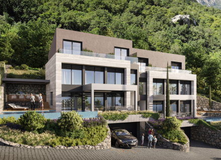 Dobrota, Kotor'da muhteşem deniz manzaralı güzel villalar, Karadağ Villa Fiyatları Karadağ da satılık ev, Montenegro da satılık ev, Karadağ satılık villa