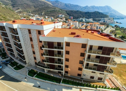 Neue Wohnanlage in Becici, Gebäude 2, Enter 2, Hotelresidenzen zum Verkauf in Region Budva, Hotelzimmer zum Verkauf in Europa