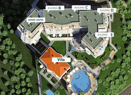 Becici kompleksindeki lüks daireler, Karadağ'da garantili kira geliri olan yatırım, Becici da Satılık Konut, Becici da satılık yatırımlık ev