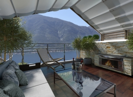 Luxus-Maisonette mit 4 Schlafzimmern und Meerblick. Dobrota, Kotor Bay, Wohnungen in Montenegro kaufen, Wohnungen zur Miete in Dobrota kaufen