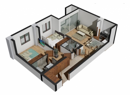Tolle neue Apartments, Verkauf Wohnung in Bar, Haus in Montenegro kaufen