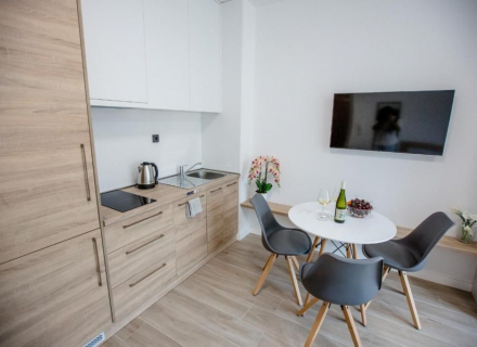 Studio-Apartment in Becici, erste Meereslinie, Wohnungen in Montenegro, Wohnungen mit hohem Mietpotential in Montenegro kaufen