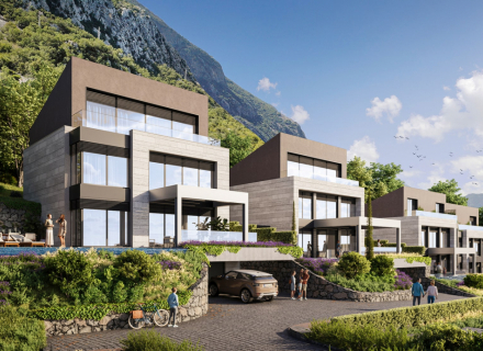 Dobrota, Kotor'da muhteşem deniz manzaralı güzel villalar, Karadağ satılık ev, Karadağ satılık müstakil ev, Karadağ Ev Fiyatları