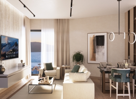 Residenzen in einem neuen Komplex mit einem Hotel in Tivat, Wohnungen zum Verkauf in Montenegro, Wohnungen in Montenegro Verkauf, Wohnung zum Verkauf in Region Tivat