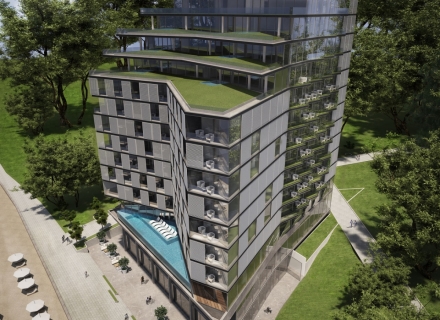 Neue Luxushotel-Wohnanlage in Becici, 1 Schlafzimmer, Wohnungen in Montenegro kaufen, Wohnungen zur Miete in Becici kaufen