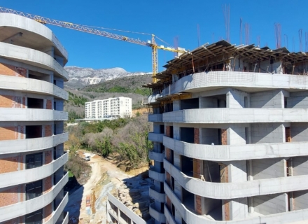 Apartment mit einem Schlafzimmer in neuem Komplex mit Meerblick, Becici, Verkauf Wohnung in Becici, Haus in Montenegro kaufen