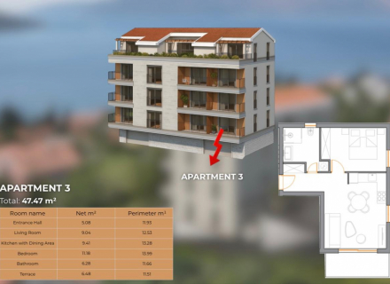 Wohnungen zu verkaufen – Kumbor | Ruhige Lage, Verkauf Wohnung in Baosici, Haus in Montenegro kaufen