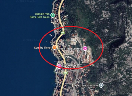 Ein-Zimmer-Apartment mit traumhaftem Meerblick – Dobrota, Kotor, Wohnung mit Meerblick zum Verkauf in Montenegro, Wohnung in Dobrota kaufen, Haus in Kotor-Bay kaufen