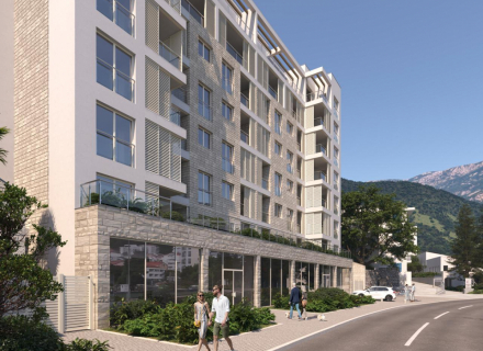 Nowy kompleks mieszkaniowy w Bečići w pierwszej linii brzegowej, Czarnogóra nieruchomości, nieruchomości w Czarnogórze, mieszkania w Region Budva, apartamenty w Region Budva