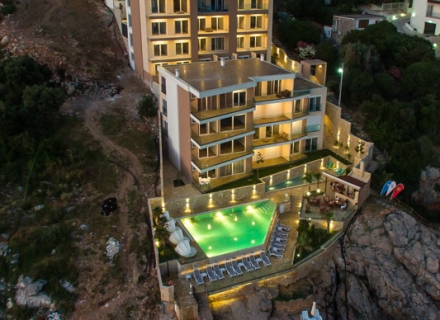 Mükemmel kiralama potansiyeline sahip birinci sırada daire, Karadağ'da satılık otel konsepti daire, Karadağ'da satılık otel konseptli apart daireler, karadağ yatırım fırsatları