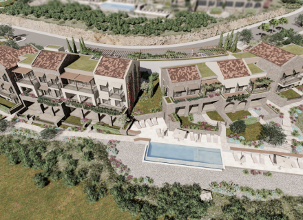 Luxuriöse Apartments und Villen an der Küste der Halbinsel Lustica, Verkauf Wohnung in Krasici, Haus in Montenegro kaufen
