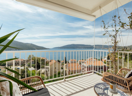 Wunderschön gestaltete Wohnung in Kumbor, Wohnung mit Meerblick zum Verkauf in Montenegro, Wohnung in Baosici kaufen, Haus in Herceg Novi kaufen