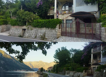 Satılık Mevcut Evli Deniz Kıyısı Arazisi – Kostanjica, Kotor Körfezi, Karadağ da satılık havuzlu villa, Karadağ da satılık deniz manzaralı villa, Dobrota satılık müstakil ev