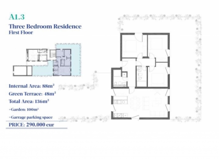 Tivat'ta mini bir komplekste iki odalı daire, Bigova da ev fiyatları, Bigova satılık ev fiyatları, Bigova da ev almak