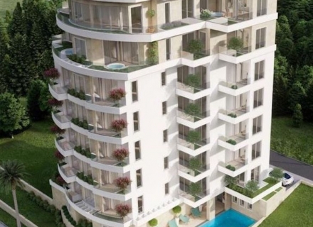 Becici'de Yüzme Havuzlu Panoramik Kompleks, Karadağ'da satılık yatırım amaçlı daireler, Karadağ'da satılık yatırımlık ev, Montenegro'da satılık yatırımlık ev
