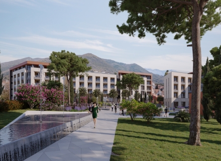 Residenzen in einem neuen Komplex mit einem Hotel in Tivat, Wohnungen in Montenegro, Wohnungen mit hohem Mietpotential in Montenegro kaufen