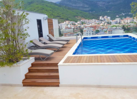 Luxus-Penthouse in Budva mit Panoramablick auf das Meer, Wohnungen in Montenegro kaufen, Wohnungen zur Miete in Becici kaufen