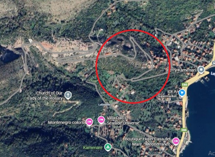 Satılık Cazip Arsa – Kamenari / Bijela, Karadağ da satılık arsa, Karadağ da satılık imar arsası