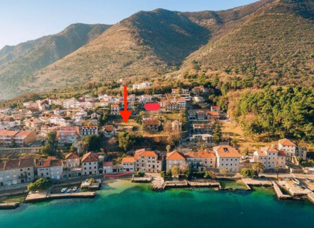 Grundstück mit Meerblick mit genehmigtem Projekt, Prcanj, Kotor, Montenegro Immobilien, Immobilien in Montenegro