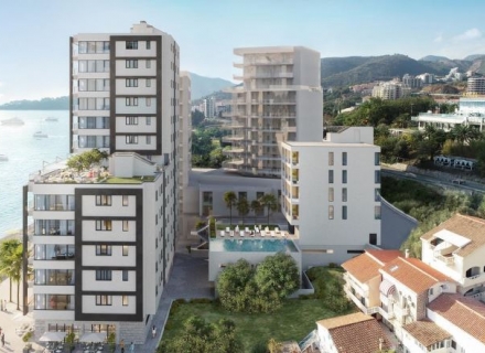 Neuer Wohnkomplex in der ersten Reihe, Montenegro Immobilien, Immobilien in Montenegro, Wohnungen in Region Budva