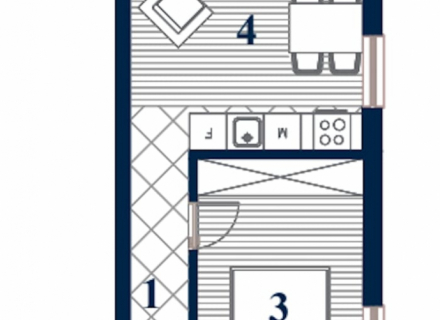 Apartment mit einem Schlafzimmer in einem neuen Projekt im mediterranen Stil in Prcanj, Wohnungen zum Verkauf in Montenegro, Wohnungen in Montenegro Verkauf, Wohnung zum Verkauf in Kotor-Bay