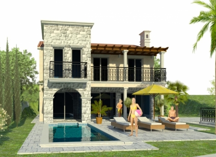 Beciciach'ta panoramik deniz manzaralı iki katlı villa, Karadağ satılık ev, Karadağ satılık müstakil ev, Karadağ Ev Fiyatları