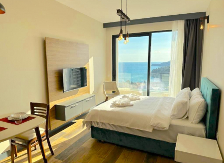 Studio-Apartment in Becici mit Panoramablick auf das Meer, Montenegro Immobilien, Immobilien in Montenegro, Wohnungen in Region Budva