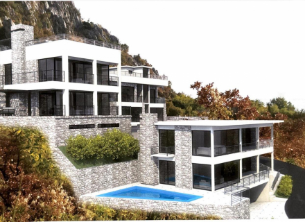 Project of villas in Tudorovici with panoramic sea views, Nieruchomości Czarnogóra, nieruchomości w Czarnogórze, Region Budva dom sprzedaż
