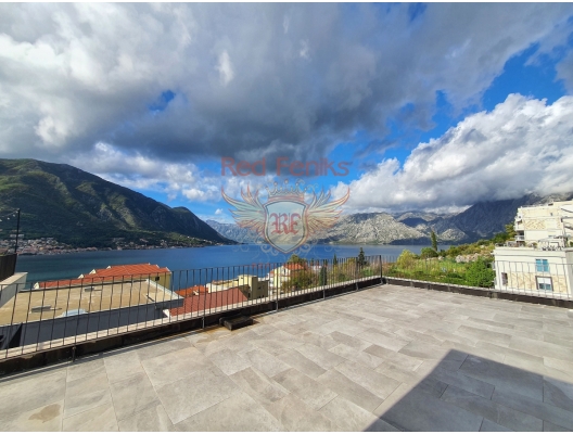 Penthouse with a panoramic view of the Bay of Kotor, Montenegro real estate, property in Montenegro, flats in Kotor-Bay, apartments in Kotor-Bay