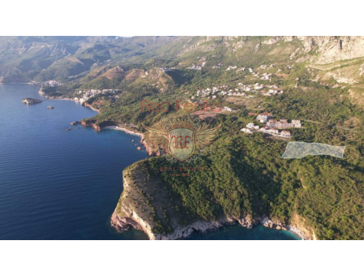 Rezevici'de Panoramik Deniz Manzaralı Kentsel Arsa, Montenegro da satılık arsa, Montenegro da satılık imar arsası