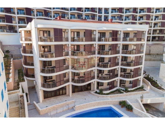 Becici'de otel rezidansında satılık tek yatak odalı daire.