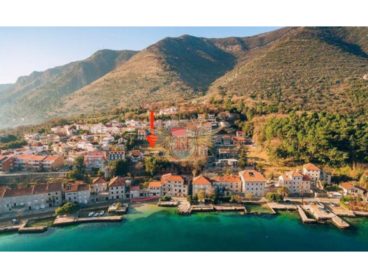 Sea view plot with an approved project in Prcanj, Kotor, Montenegro real estate, property in Montenegro, buy land in Montenegro