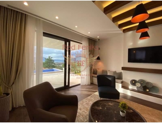 Modern villa in Kavach with pool and sea views., Montenegro real estate, property in Montenegro, Region Tivat house sale