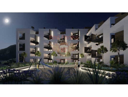 Becici'de Deniz Manzaralı Yeni Kompleks, iki yatak odası, Karadağ'da satılık otel konsepti daire, Karadağ'da satılık otel konseptli apart daireler, karadağ yatırım fırsatları