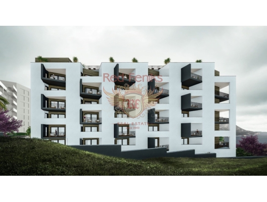 New Complex in Becici with Sea View, One Bedroom, hotel in Montenegro for sale, hotel concept apartment for sale in Becici