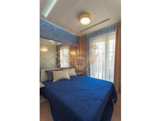 Apartment mit drei Schlafzimmern in Becici mit Panoramablick auf das Meer., Wohnung mit Meerblick zum Verkauf in Montenegro, Wohnung in Becici kaufen, Haus in Region Budva kaufen