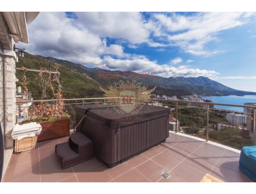 Apartment mit drei Schlafzimmern in Becici mit Panoramablick auf das Meer., Wohnungen in Montenegro kaufen, Wohnungen zur Miete in Becici kaufen